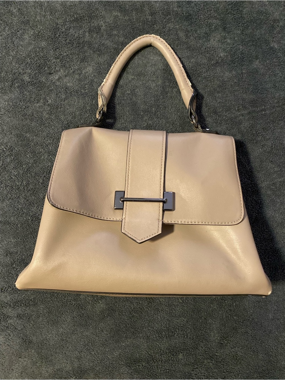 Classic Top-Handle Women’s Bag in Beige